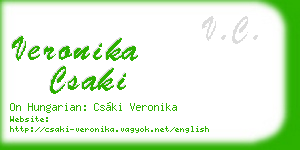 veronika csaki business card