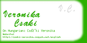 veronika csaki business card
